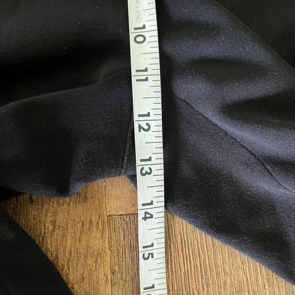 MM LaFleur Pants Size 6 The Pippa Light Twill Wide Leg Crop Stretchy Black - Picture 12 of 13